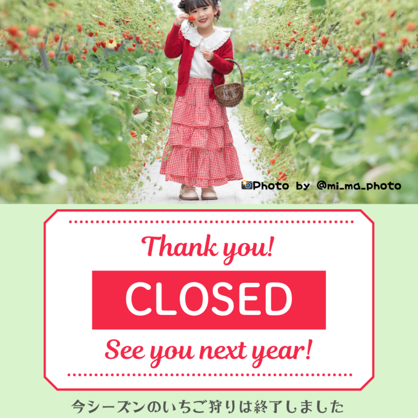赤 白 シンプル 閉店 お知らせ ポスター A4 (Instagramの投稿（45）)